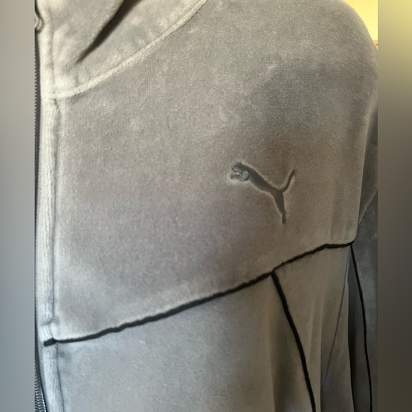 Puma Velour Full Zip Track Jacket Mens Size XL - Picture 6 of 9